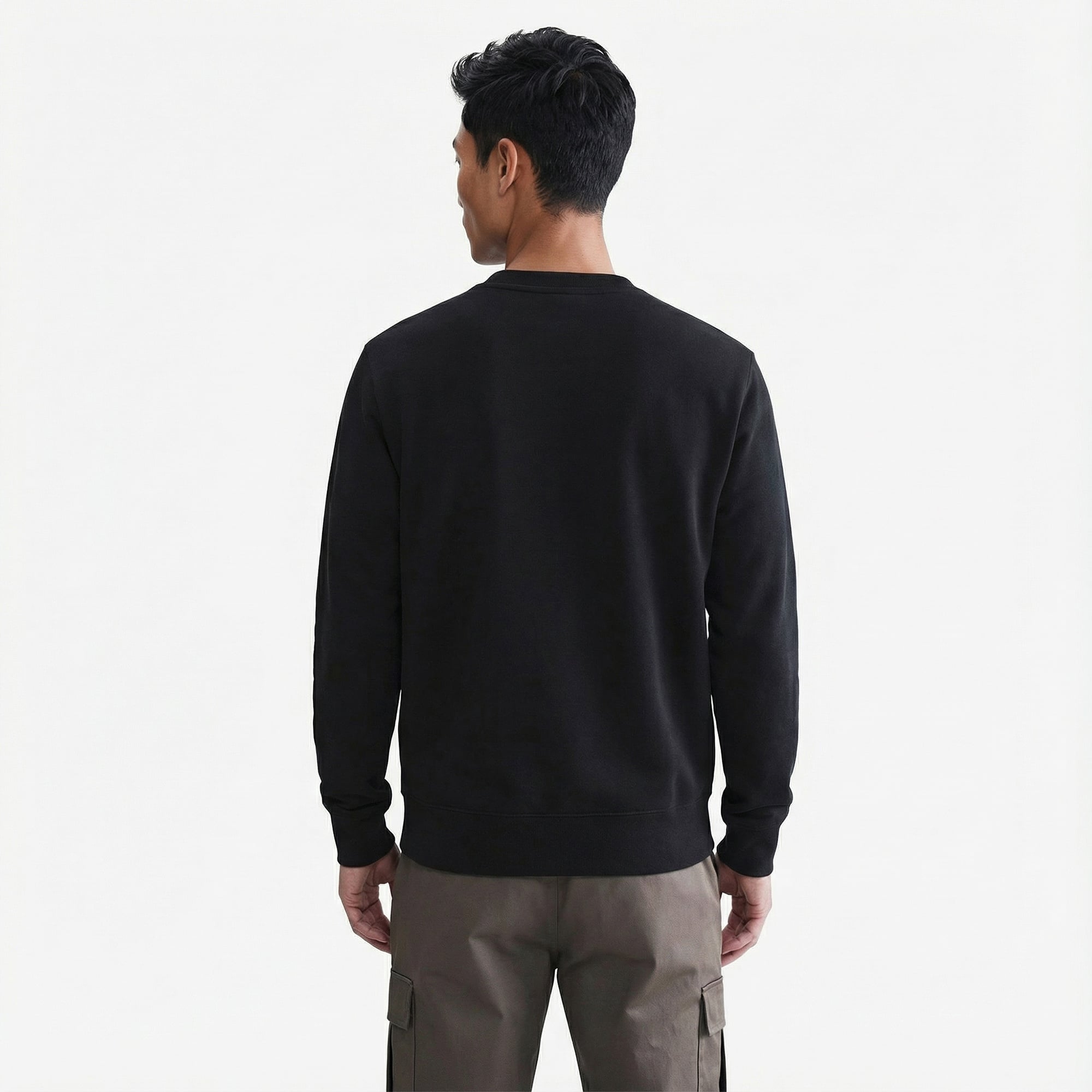 Nike Club Crew Erkek Siyah Sweatshirt