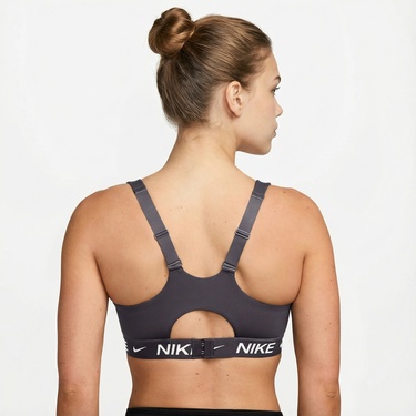  Nike Dri-Fit Indy High Support Kadın Gri Bra