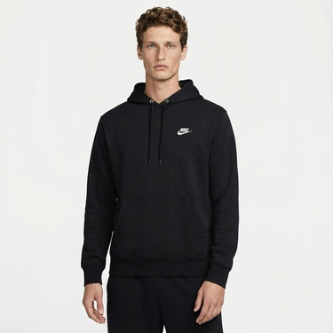  Nike Club Erkek Siyah Hoodie