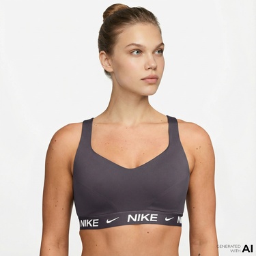  Nike Dri-Fit Indy High Support Kadın Gri Bra