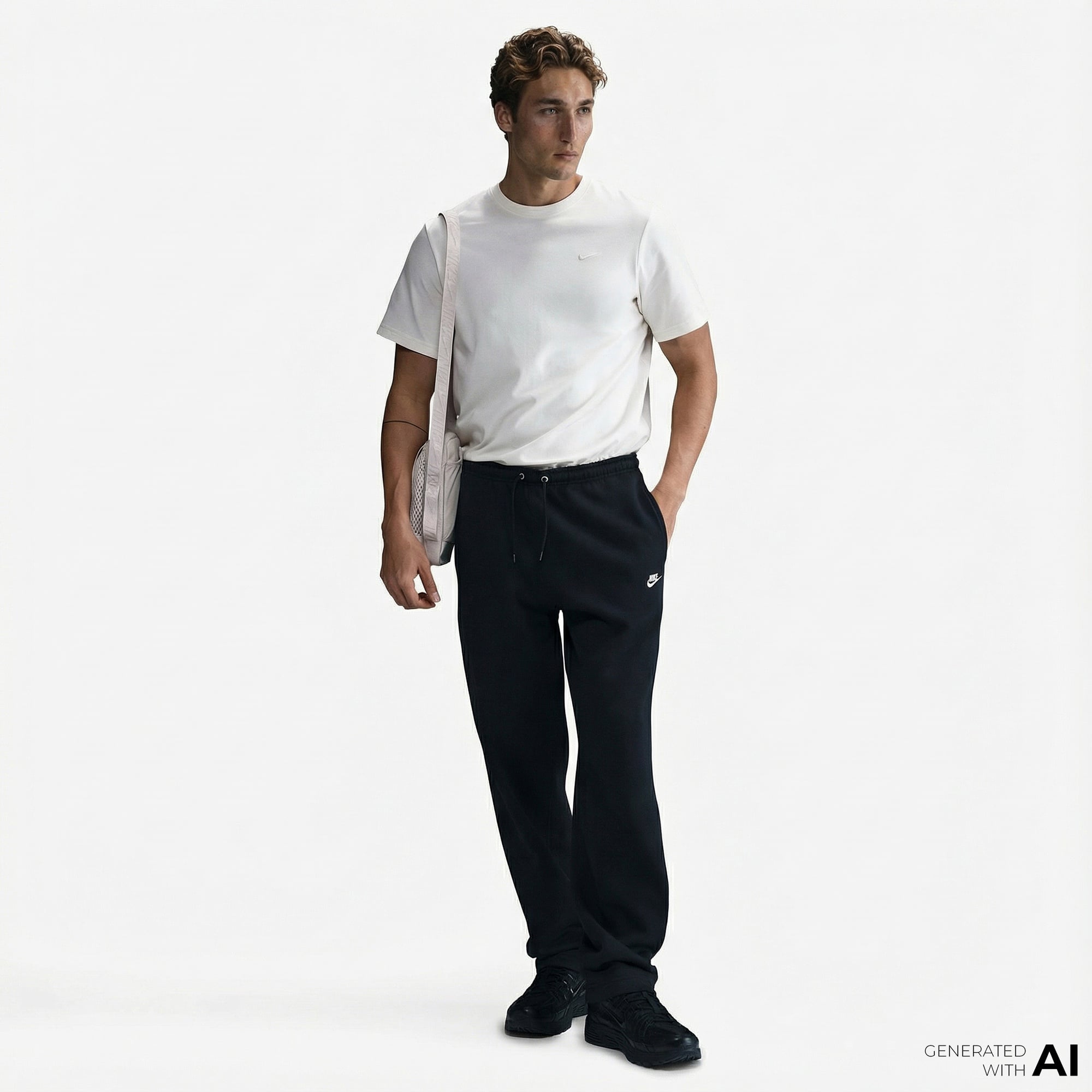 Nike Club Erkek Siyah Eşofman Altı