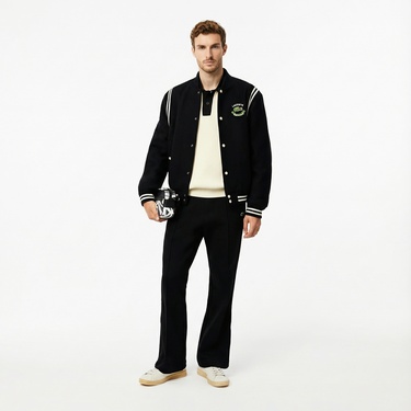  Lacoste Erkek Regular Fit Siyah Eşofman Altı