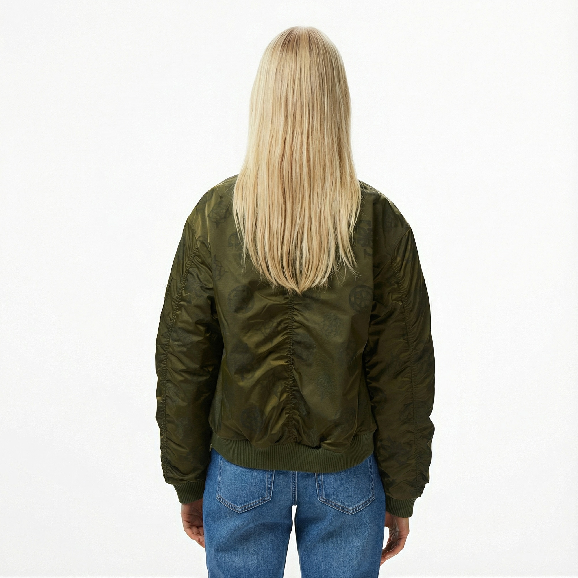 Guess Philomene Bomber Kadın Yeşil Ceket