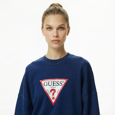  Guess Kadın Lacivert Sweatshirt