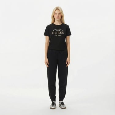  Guess Marina Slim Fit Kadın Siyah T-Shirt