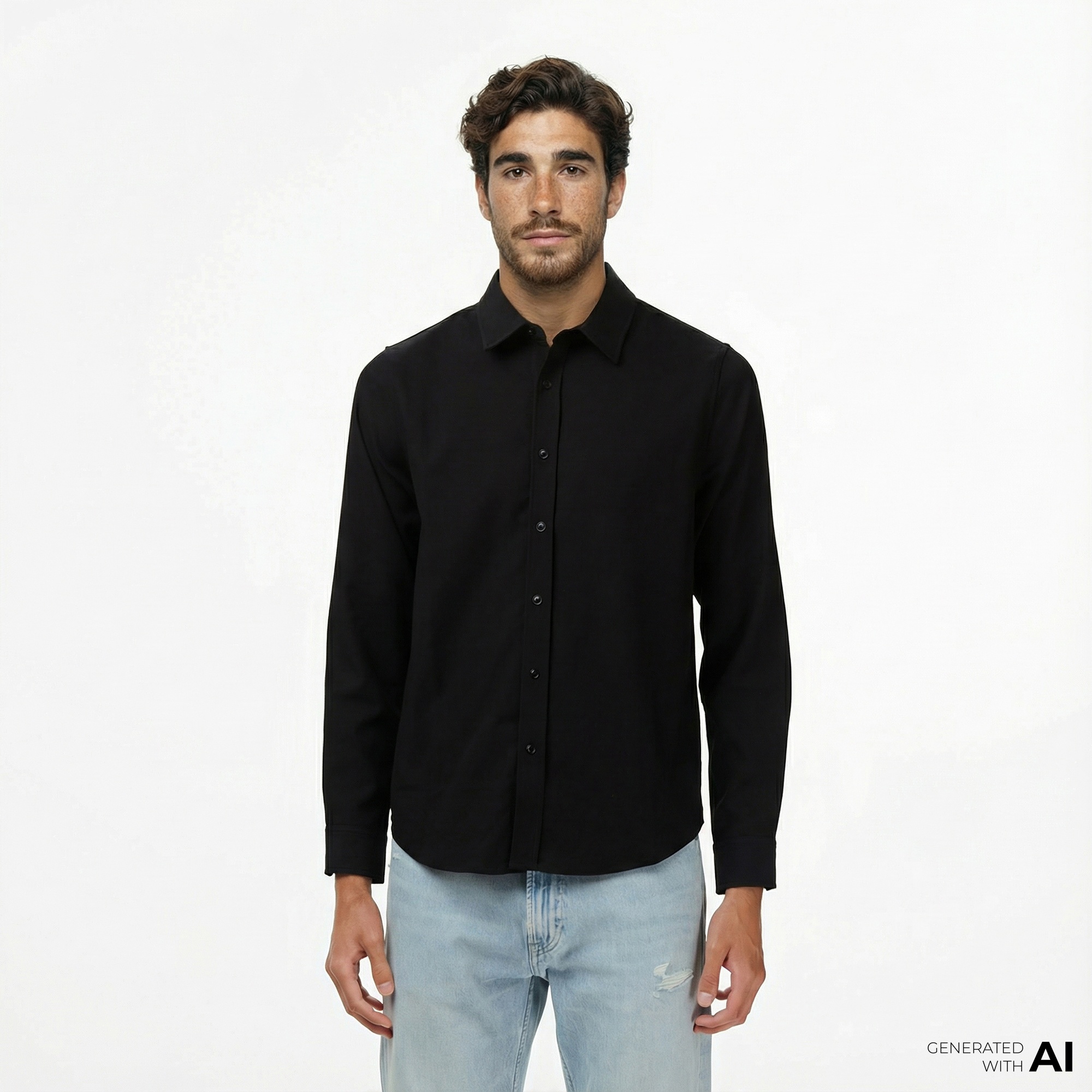 Guess Griffin Erkek Siyah Gömlek