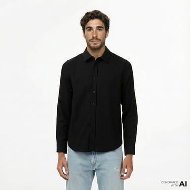  Guess Griffin Erkek Siyah Gömlek