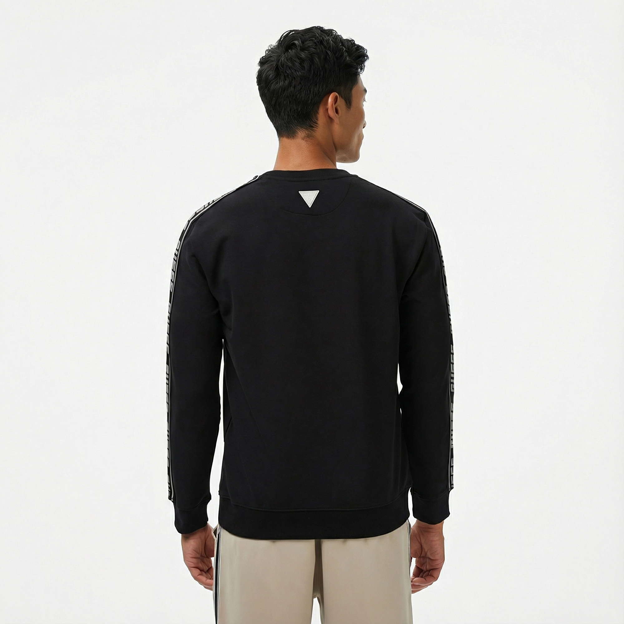 Guess Arlo Erkek Siyah Sweatshirt