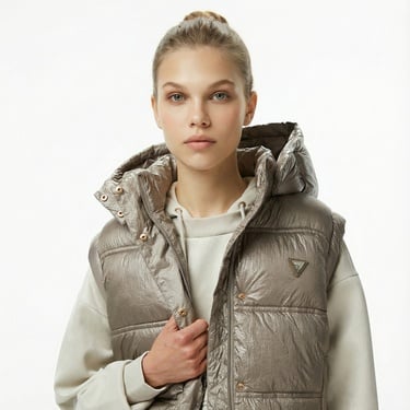  Guess Ernestine Kadın Gri Yelek