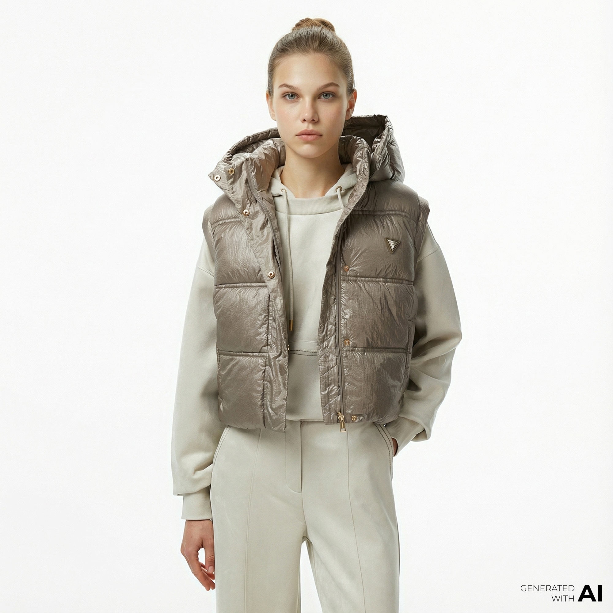 Guess Ernestine Kadın Gri Yelek