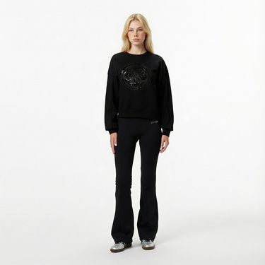  Guess Hotfix Kadın Siyah Sweatshirt