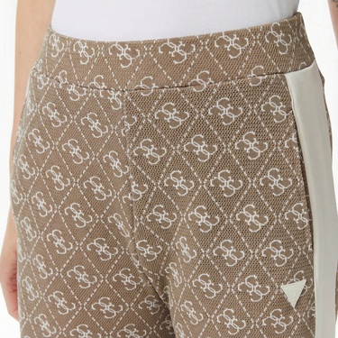  Guess Rhombus Regular Fit Kadın Bej Eşofman Altı