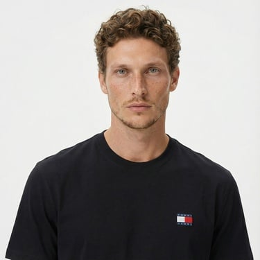  Tommy Jeans 90S Pop Classic Erkek Siyah T-Shirt