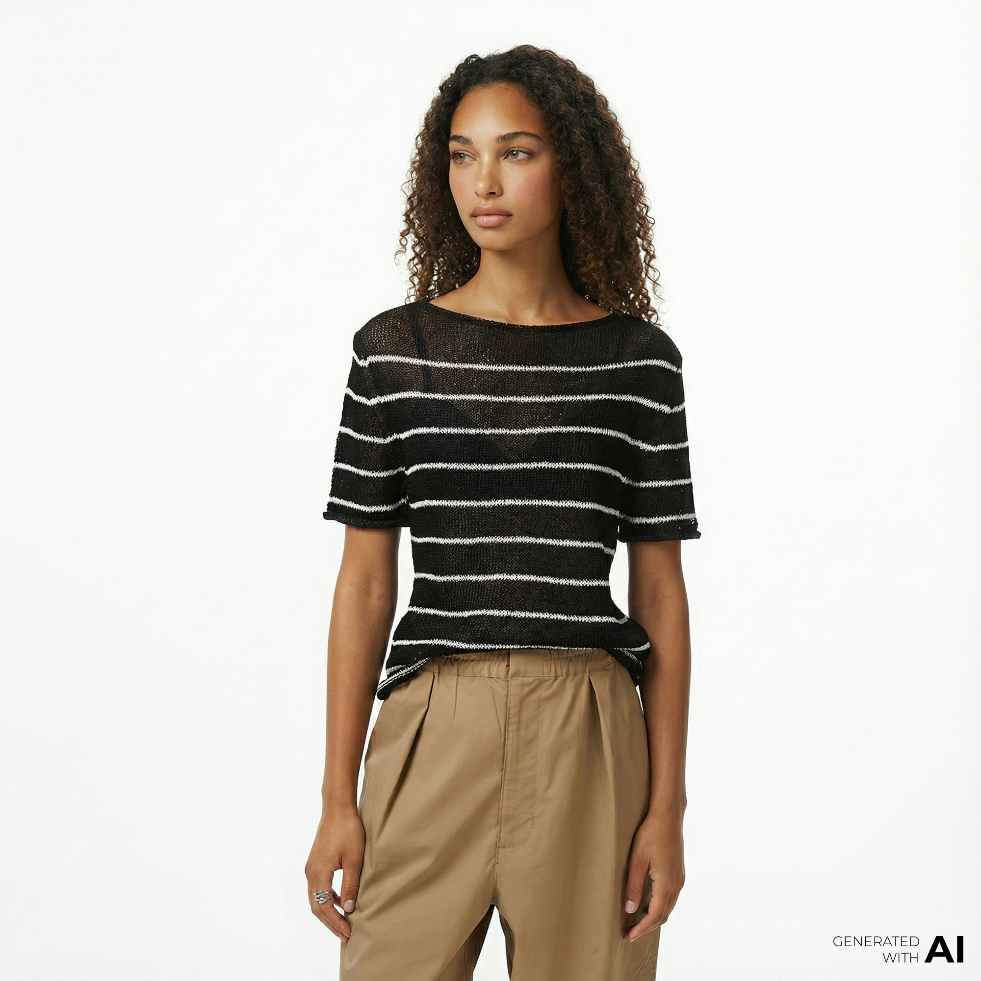  Tommy Hilfiger Textured Rayon Open Kadın Siyah Kazak