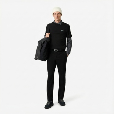  Lacoste Erkek Classic Fit Bisiklet Yaka Siyah T-Shirt