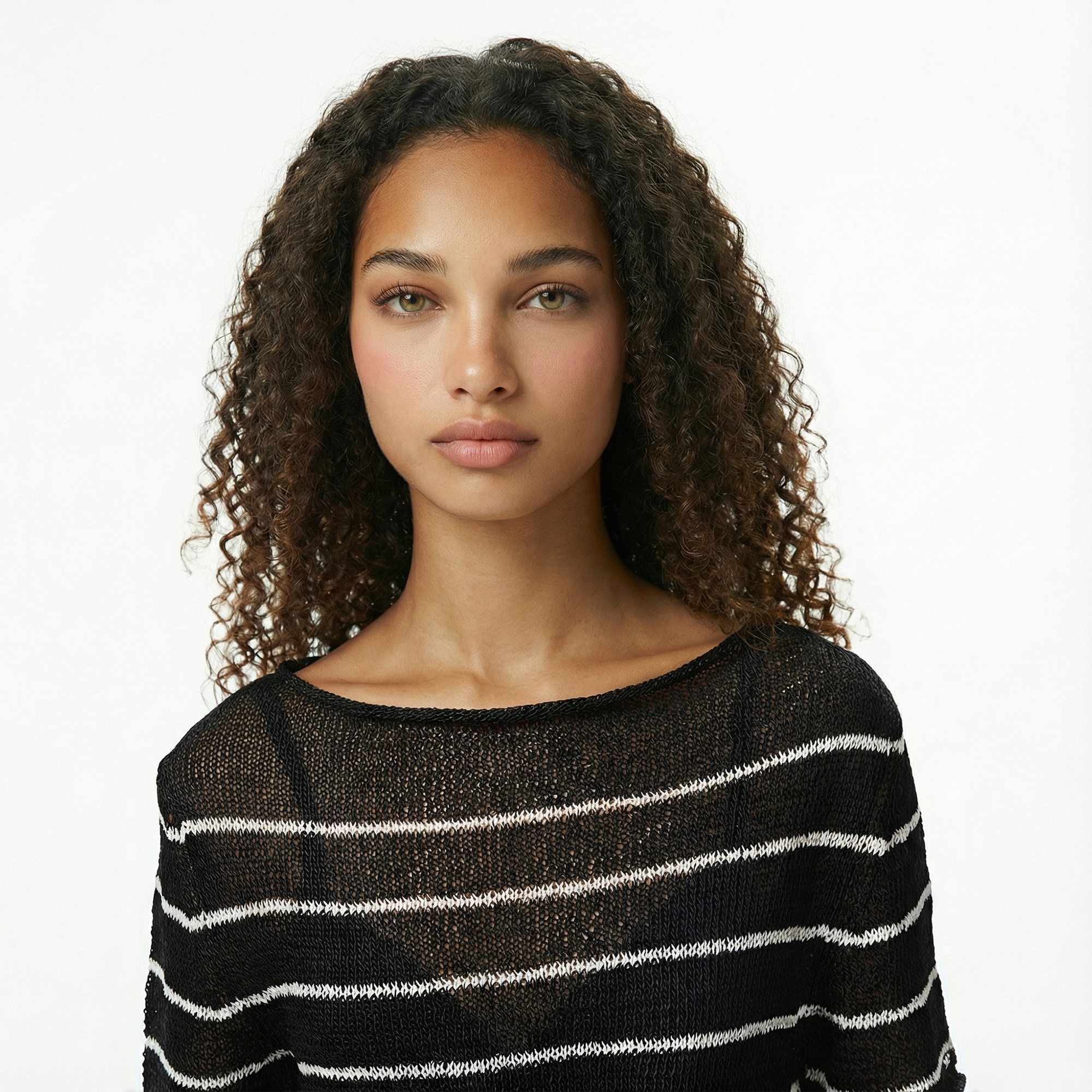 Tommy Hilfiger Textured Rayon Open Kadın Siyah Kazak