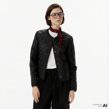  Tommy Hilfiger Padded Regular Quilted Kadın Puffer Siyah Ceket