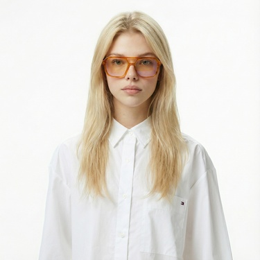  Tommy Hilfiger Essentials Poplin New Easy Kadın Beyaz Gömlek