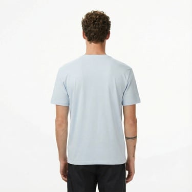 Calvin Klein Supima Chest Crewneck Erkek Mavi T-Shirt