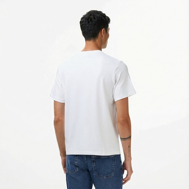 Calvin Klein Pique Nano Erkek Beyaz T-Shirt