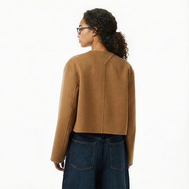  Tommy Hilfiger Wool Blend Lady Kadın Kahverengi Ceket