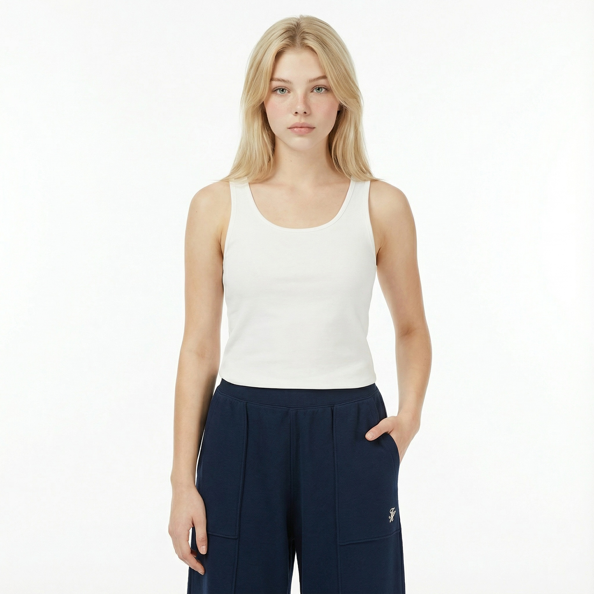 Tommy Hilfiger Script Straing Pique Kadın Lacivert Eşofman Altı