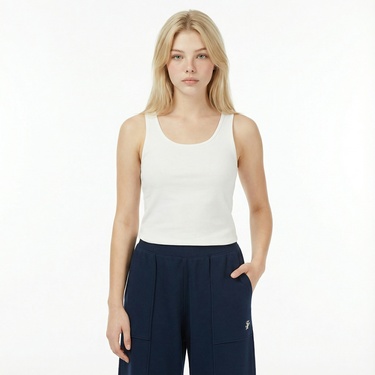  Tommy Hilfiger Script Straing Pique Kadın Lacivert Eşofman Altı