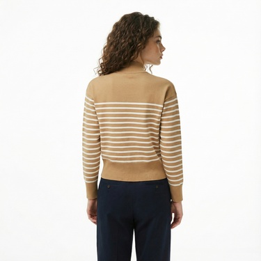  Tommy Hilfiger Jersey Gold Kadın Bej Kazak