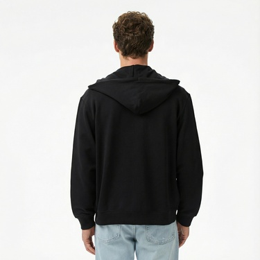  Calvin Klein Terry Monogram Erkek Siyah Sweatshirt