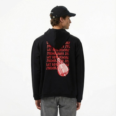  Les Benjamins 019 Erkek Siyah Sweatshirt