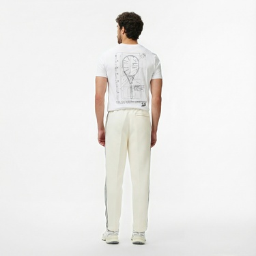  Lacoste Erkek Regular Fit Krem Eşofman Altı