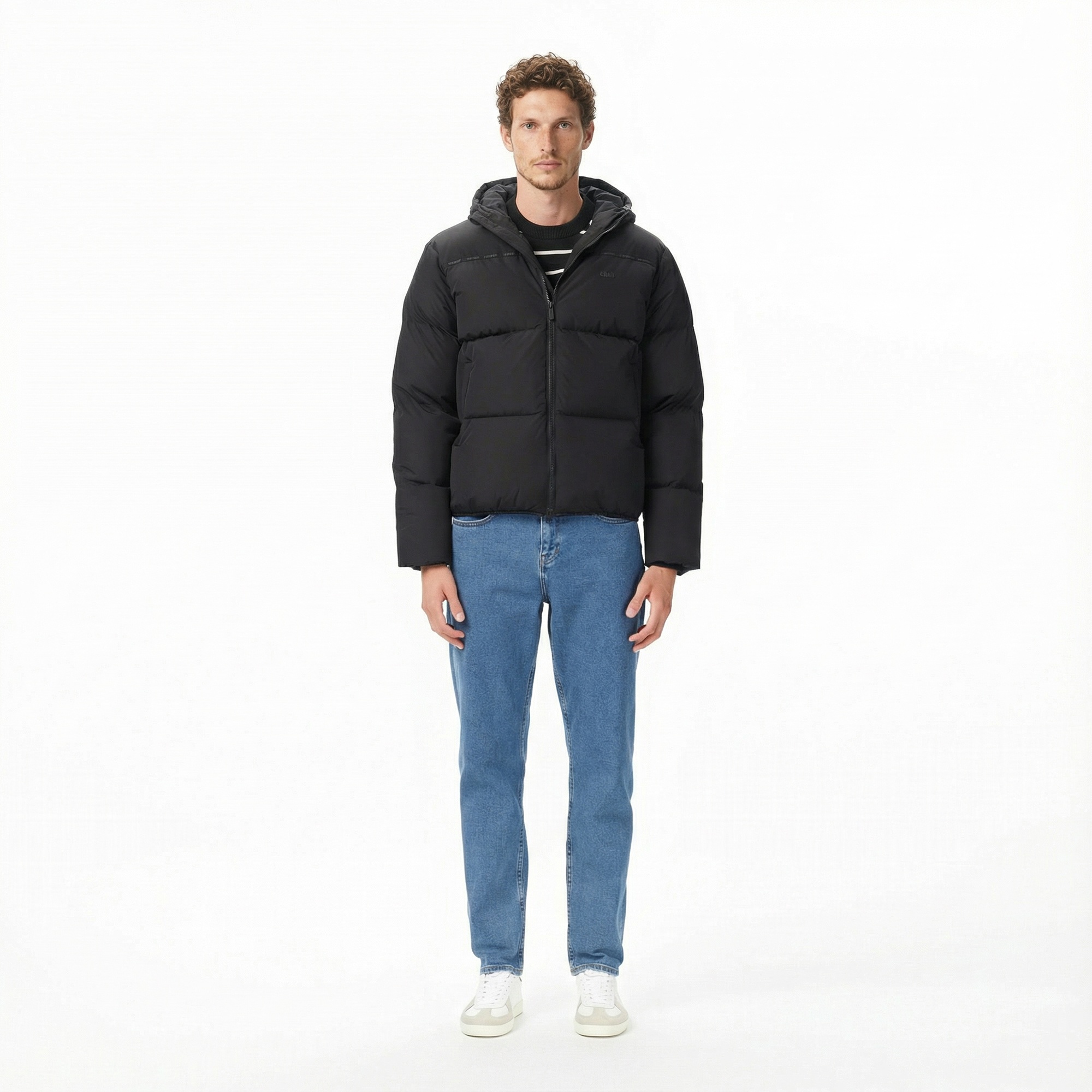 Lacoste Erkek Kapüşonlu Siyah Mont