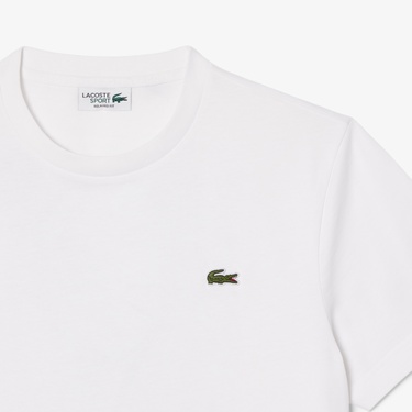  Lacoste x Rolex Paris Unisex Regular Fit Bisiklet Yaka Beyaz T-Shirt