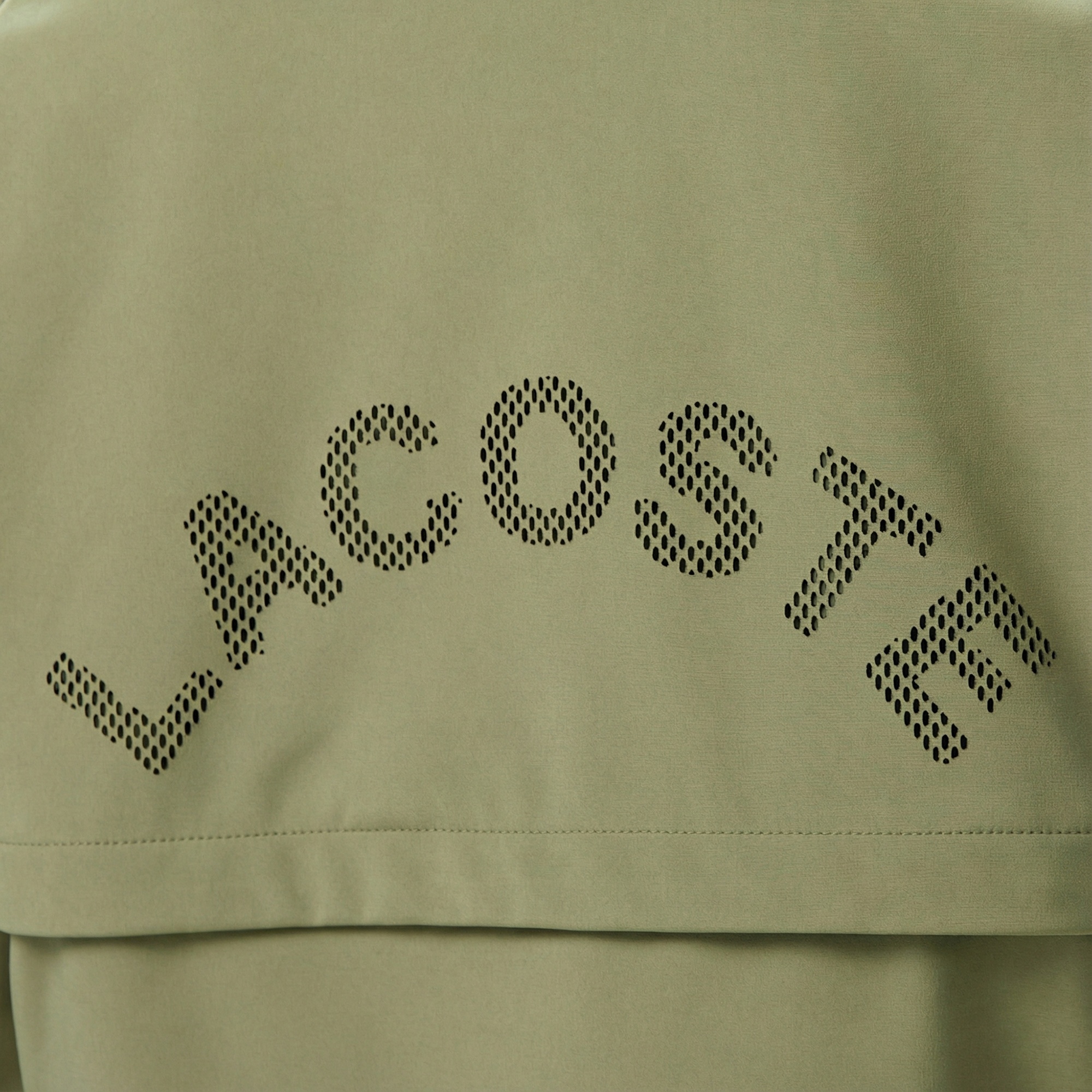 Lacoste Kadın Relaxed Fit Kapüşonlu Yeşil Yağmurluk