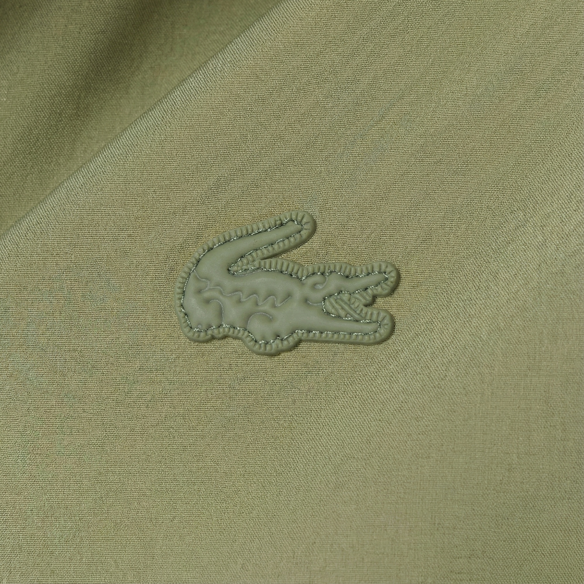 Lacoste Kadın Relaxed Fit Kapüşonlu Yeşil Yağmurluk