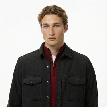  Nautica Erkek Siyah Classic Fit Gömlek