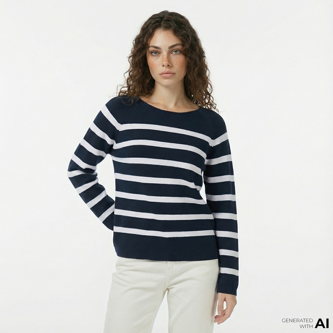  Nautica Kadın Lacivert Regular Fit Kazak