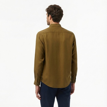  Nautica Erkek Yeşil Classic Fit Gömlek