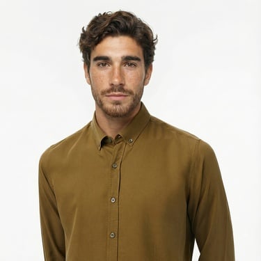  Nautica Erkek Yeşil Classic Fit Gömlek