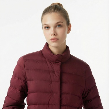  Nautica Kadın Bordo Regular Fit Mont
