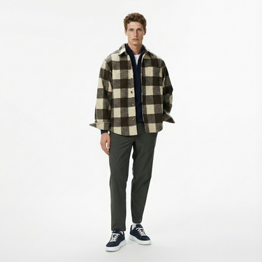  Nautica Erkek Kahverengi Classic Fit Gömlek