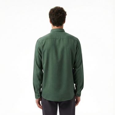  Nautica Erkek Yeşil Classic Fit Gömlek