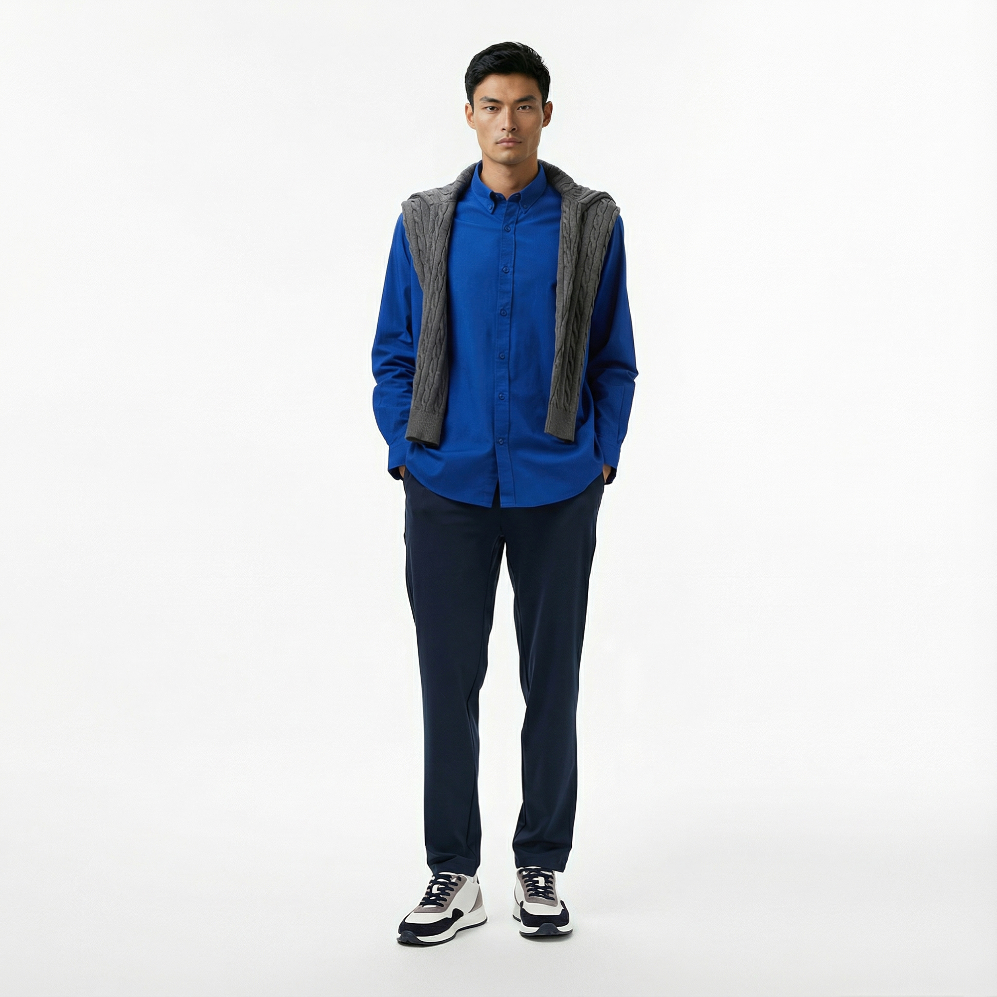  Nautica Erkek Mavi Classic Fit Gömlek