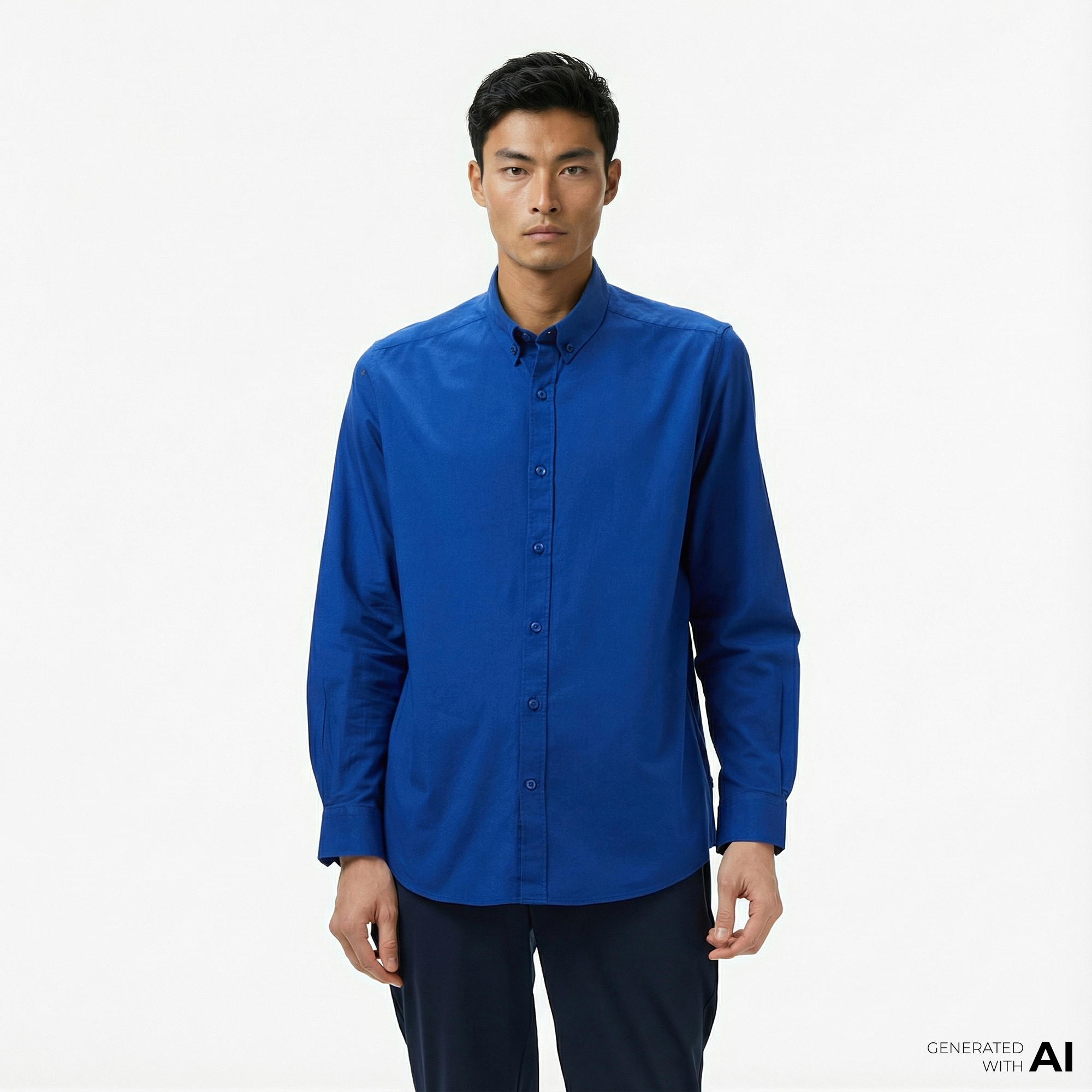  Nautica Erkek Mavi Classic Fit Gömlek