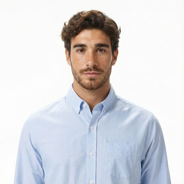  Nautica Erkek Mavi Classic Fit Gömlek