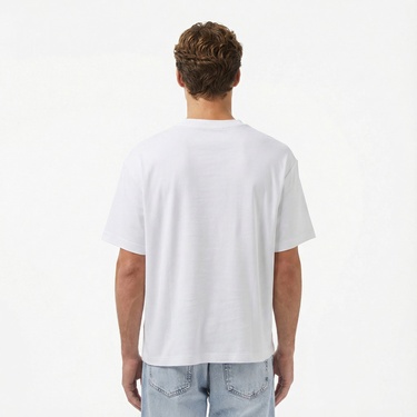  Calvin Klein Fashion Logo Erkek Beyaz T-Shirt