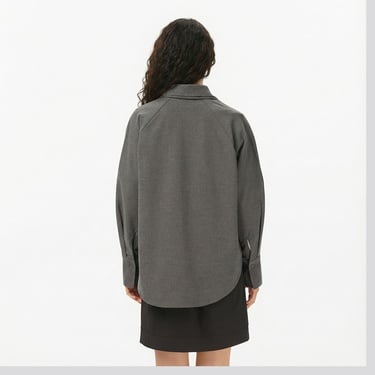  Lacoste Kadın Koyu Gri Gömlek