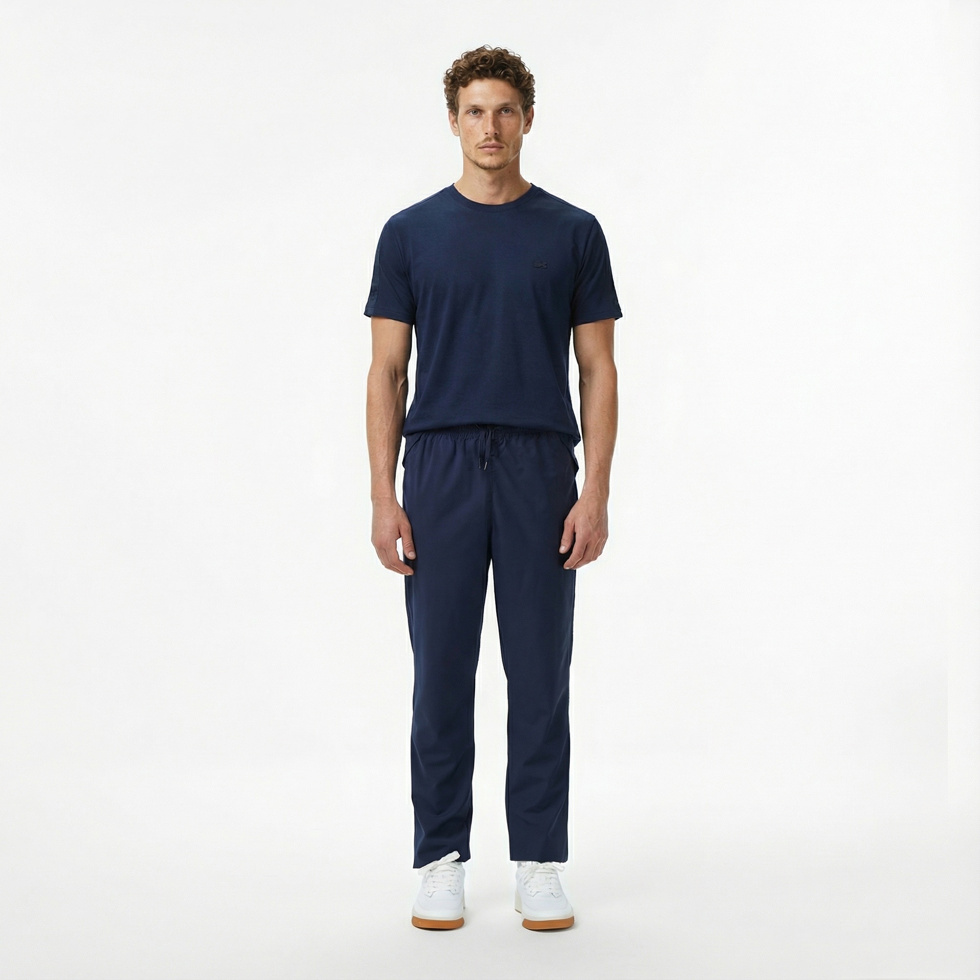 Lacoste Erkek Regular Fit Bisiklet Yaka Lacivert T-Shirt