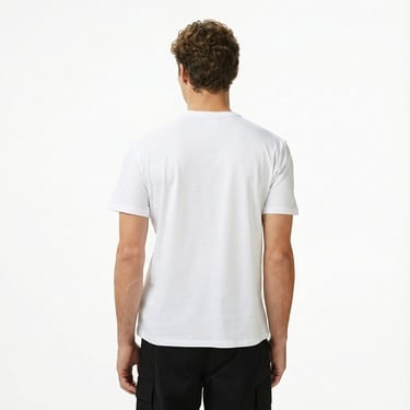  Calvin Klein Standard Logo Crew Erkek Beyaz T-Shirt