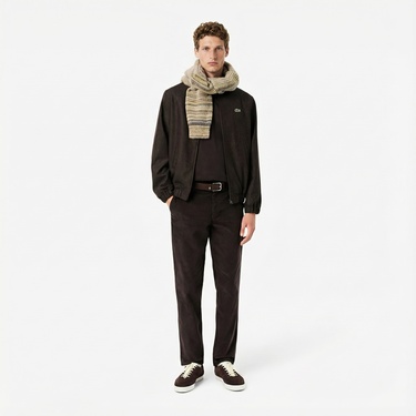  Lacoste Erkek Classic Fit Bisiklet Yaka Kahverengi T-Shirt